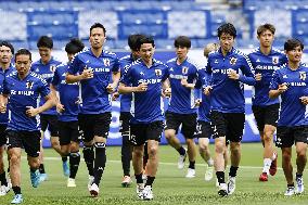 Football: Japan's training for Tunisia friendly