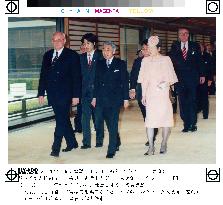 Emperor Akihito with German President