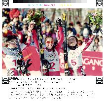 Women's super-G medalists