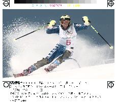 Compagnoni leads in Olympic women's slalom