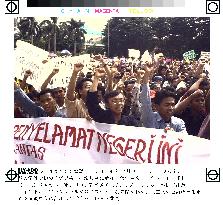 Indonesian students protest