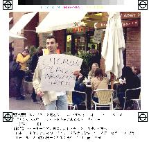 Man seeks Japan-Argentina ticket