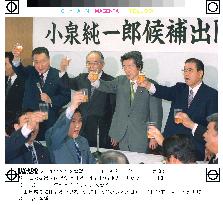 Koizumi toasts for victory