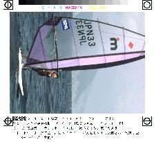 Sailboarder reaches Pusan