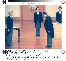 Emperor attests Obuchi as new prime minister