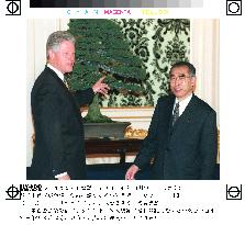 Clinton briefed on art of bonsai