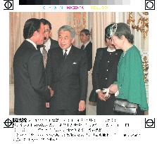 Emperor, empress chat with Argentine president
