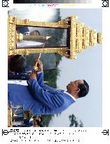 Thai king lights Asian Games flame