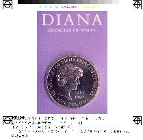 Princess Diana memorial coin on sale in Japan