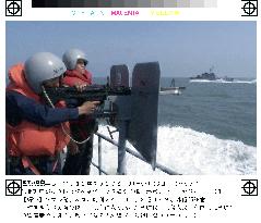 S. Korean marines guard against N. Korean boats