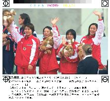 Japanese medley relay team wins bronze medal