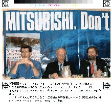 U.S. environmentalists boycott Mitsubishi products
