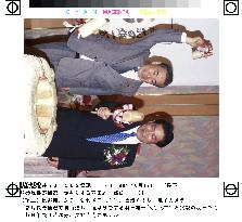 Hata, his father celebrate victory in Nagano by-election