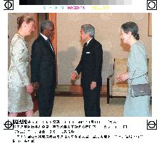 Emperor, empress greet U.N. chief Annan