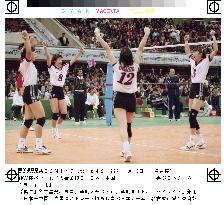 Japan defeats China in women's volleyball World Cup