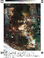 Sapporo's thoroughfare illuminated