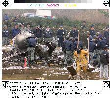 Police probe ASDF jet crash in Saitama