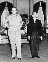 Gen. MacArthur and Emperor Hirohito