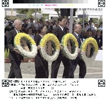 Nagasaki mayor offers wreath at A-bomb anniversary