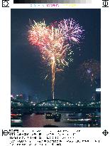 More than 20,000 rocket fireworks set off