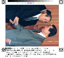 President Kim greets Japan's Nonaka