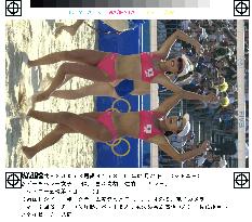 Japan downs Czech Republic in women's beach volleyball