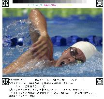 Hirano sets national record in 1,500 freestyle, does not advance