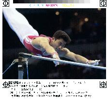 Gymnast Tsukahara finds horizontal bar out of reach