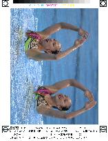 Japan duo wins silver in Olympic synchronized swimming