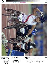 Tsuchida 'rolls' to 2nd place in 800-meter wheelchair final