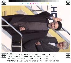 Iranian President Khatami arrives in Japan