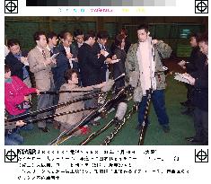 Orix BlueWave batting champ Ichiro Suzuki meets press