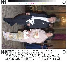 Nobel Laureate Shirakawa attends banquet at Swedish palace