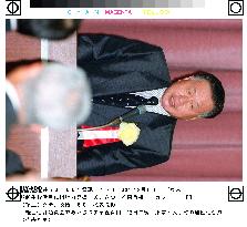 Prime Minister Mori speaks to Keidanren meeting