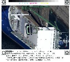 Spent nuke fuel taken aboard ship in Fukushima Pref.