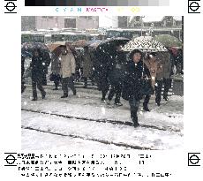 Record snowfall for this winter along Sea of Japan coast