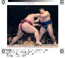 Chiyotaikai downs Kotomitsuki at New Year sumo tourney