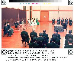 Emperor, empress attend New Year's lecture