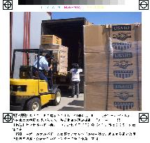 Relief goods arrive in quake-hit El Salvador