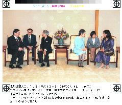 Mongolian premier meets Emperor Akihito