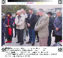 British ex-POWs visit Hiroshima peace park
