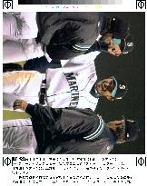 Ichiro greeted by Mariners coaching staff