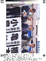 LDP contenders campaign in Osaka