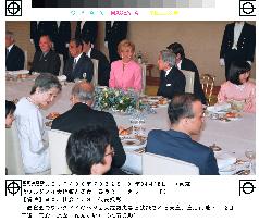 Uruguayan President Batlle, wife at Imperial luncheon