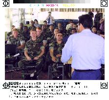 Okinawa police lecture U.S. Marines on Japan's traffic laws