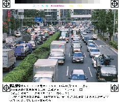 Traffic jams cost Japan a lot