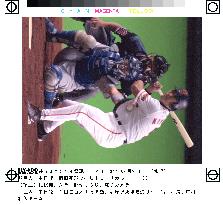 Kiyohara hit by pitch