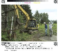 Construction of temporary school begins in Ikeda