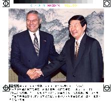 Powell meets with Zhu in Beijing
