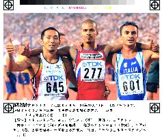 Tamesue wins bronze medal in men's 400 meters hurdles